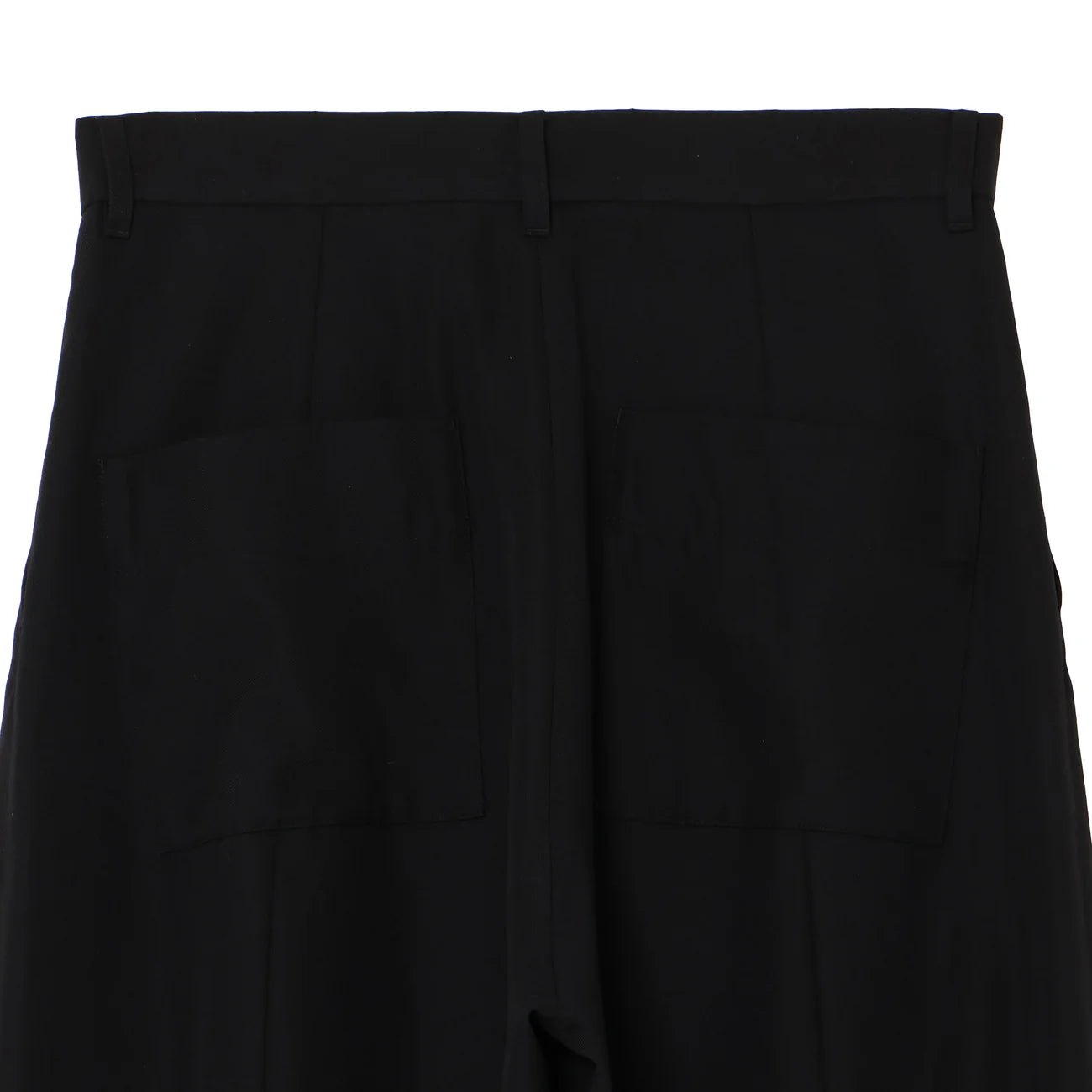 wool wide barrel pants