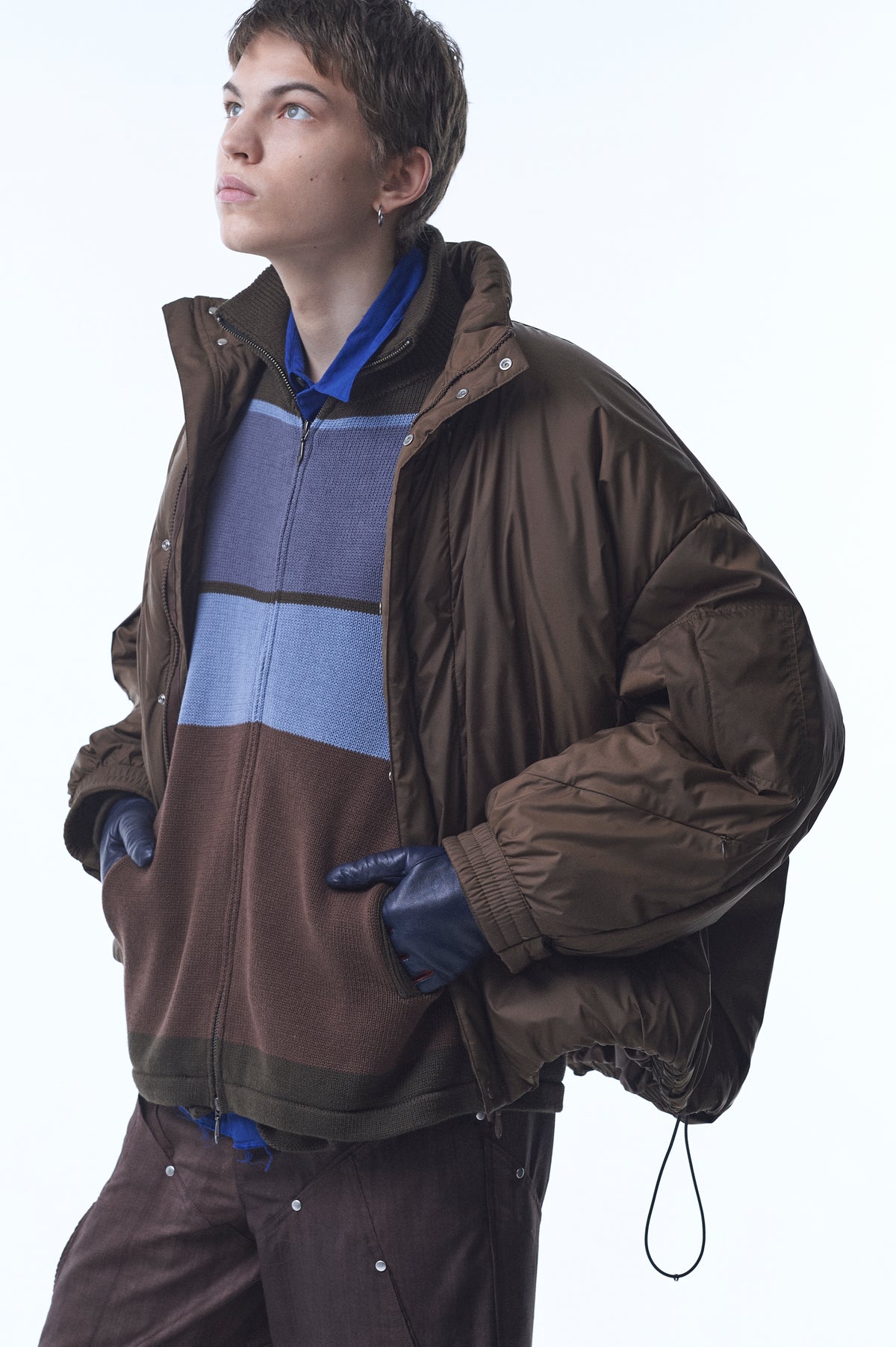 signature drop puffer blouson