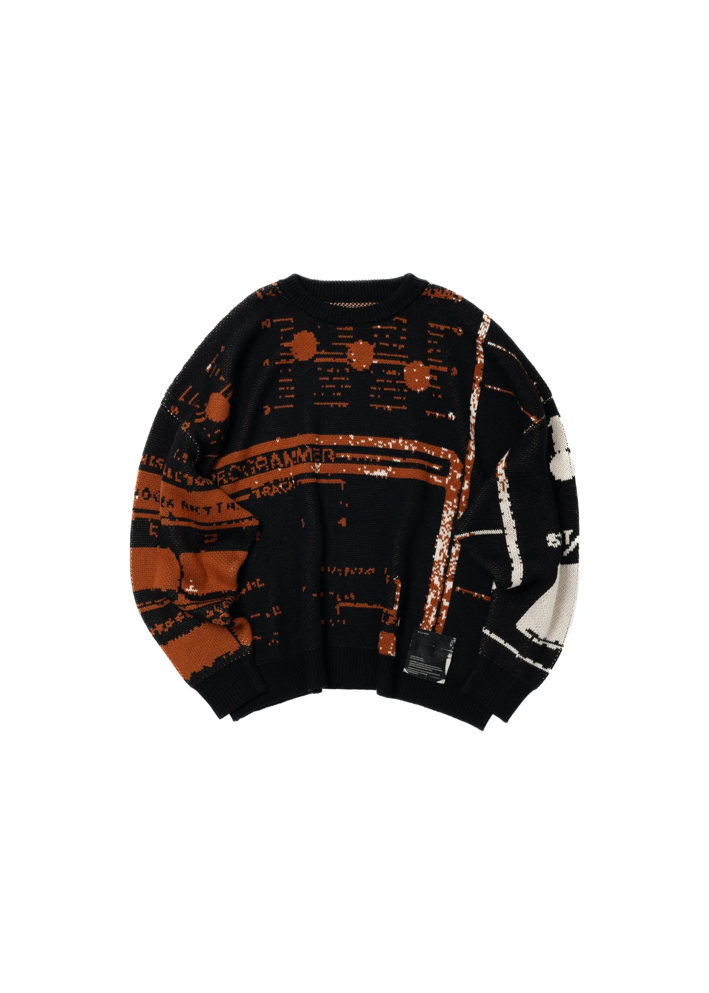 jacquard pullover knit