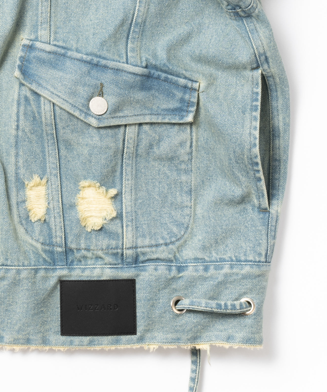 denim jacket damage