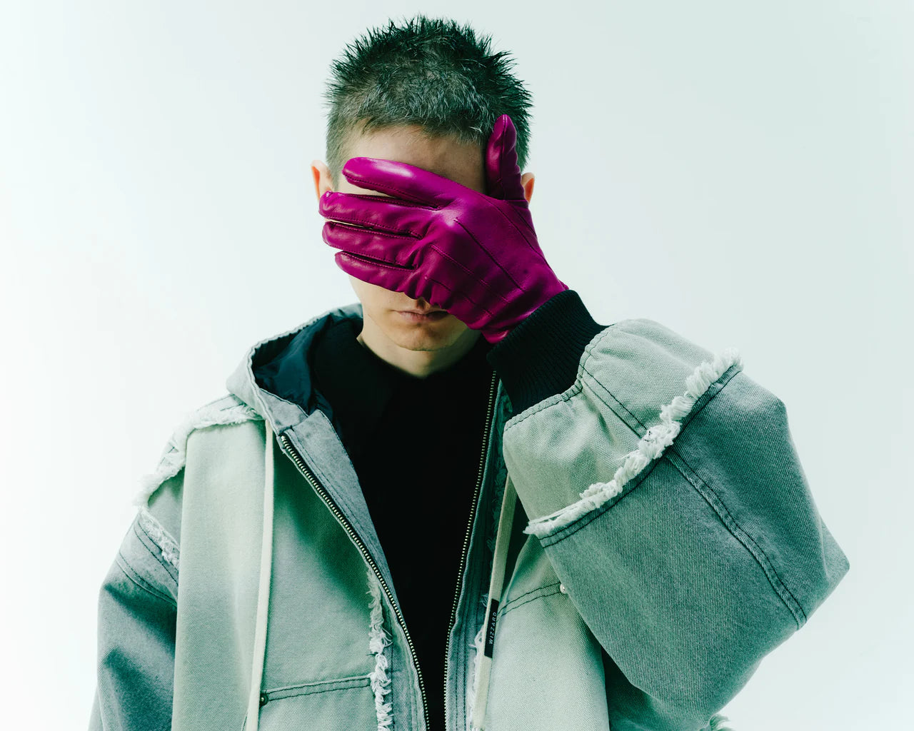 cut up hoodie jacket