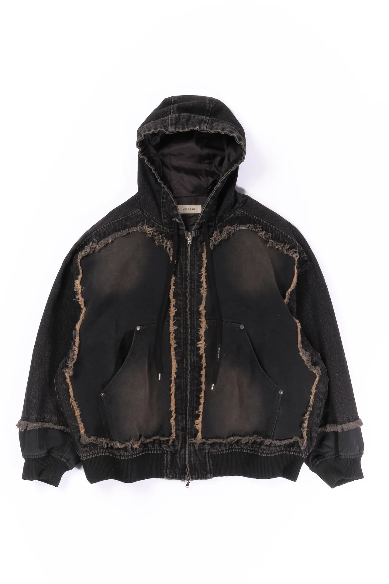 cut up hoodie jacket