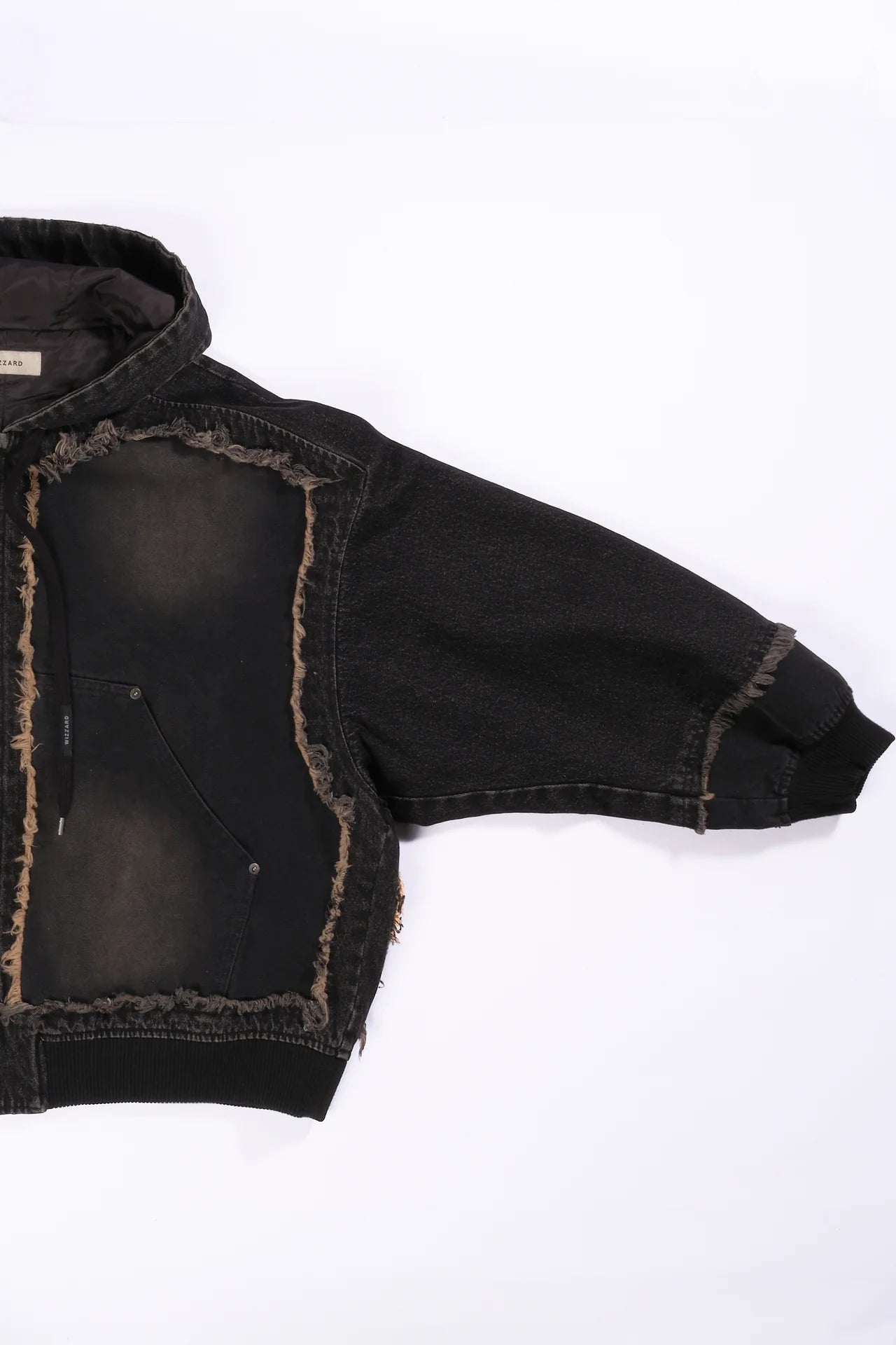 cut up hoodie jacket