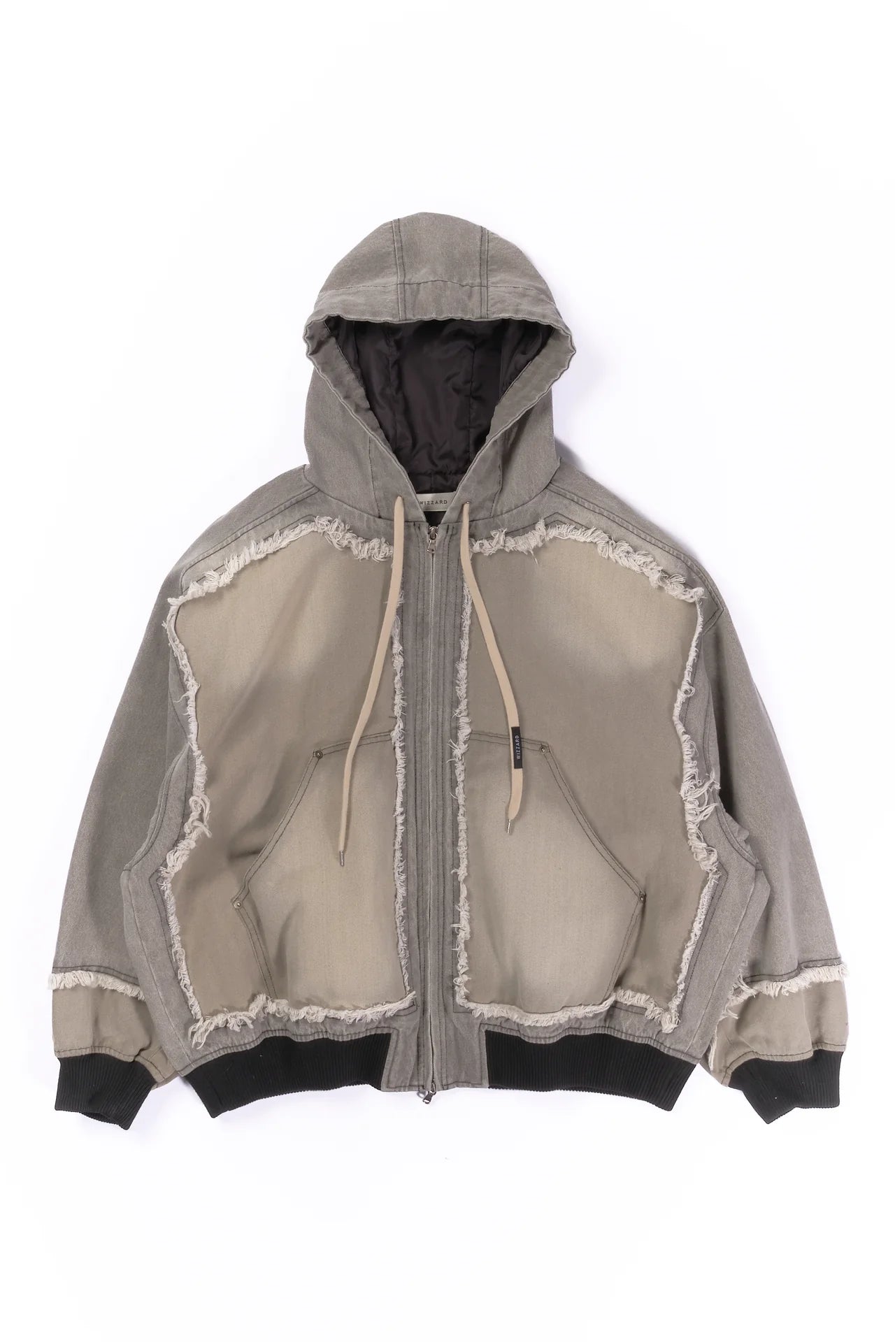 cut up hoodie jacket