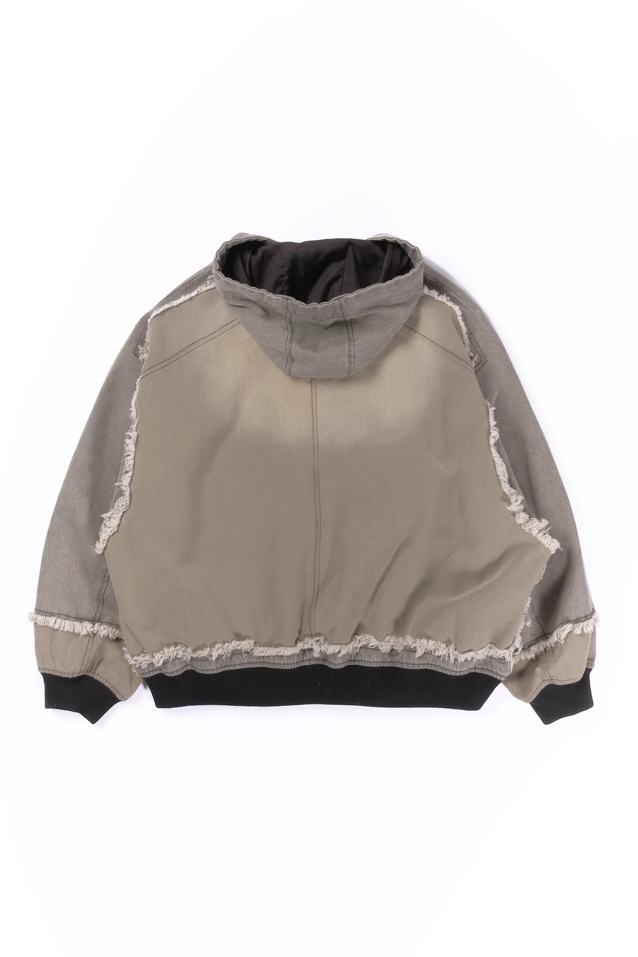 cut up hoodie jacket