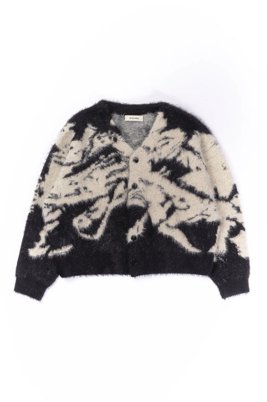 jacquard cardigan “shokkakuteki sonzai”