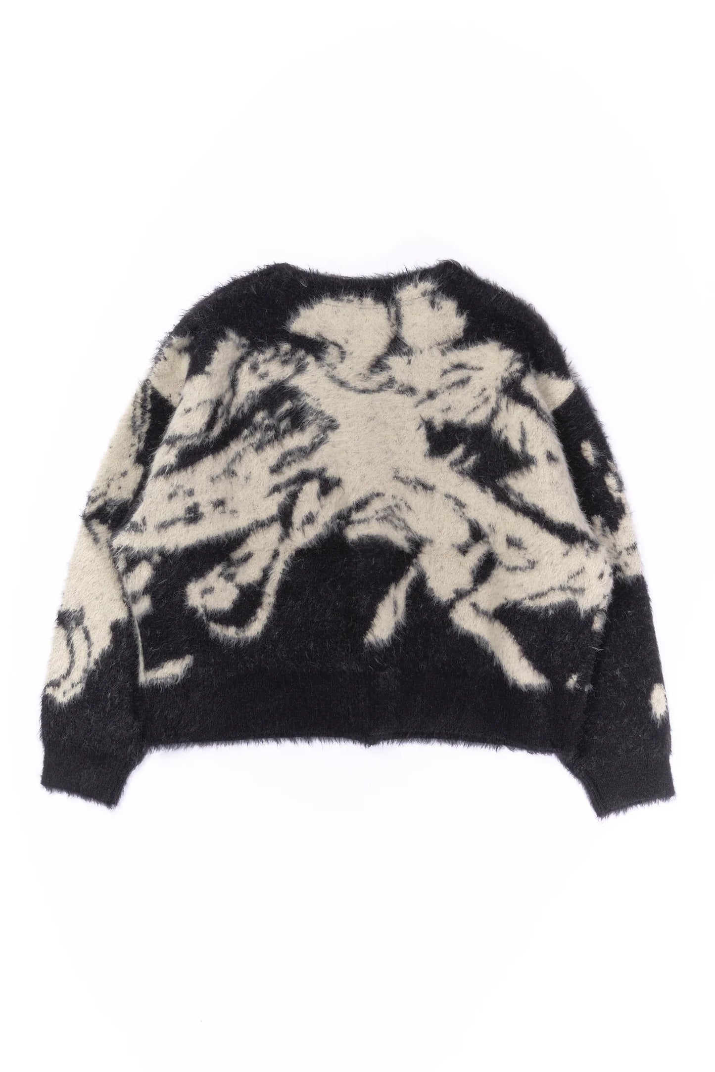 jacquard cardigan “shokkakuteki sonzai”