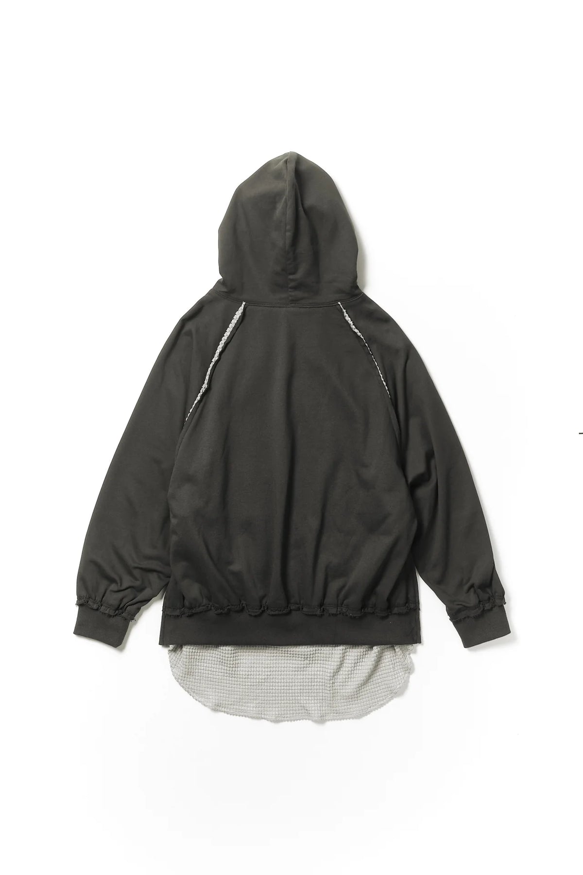 layered zip hoodie