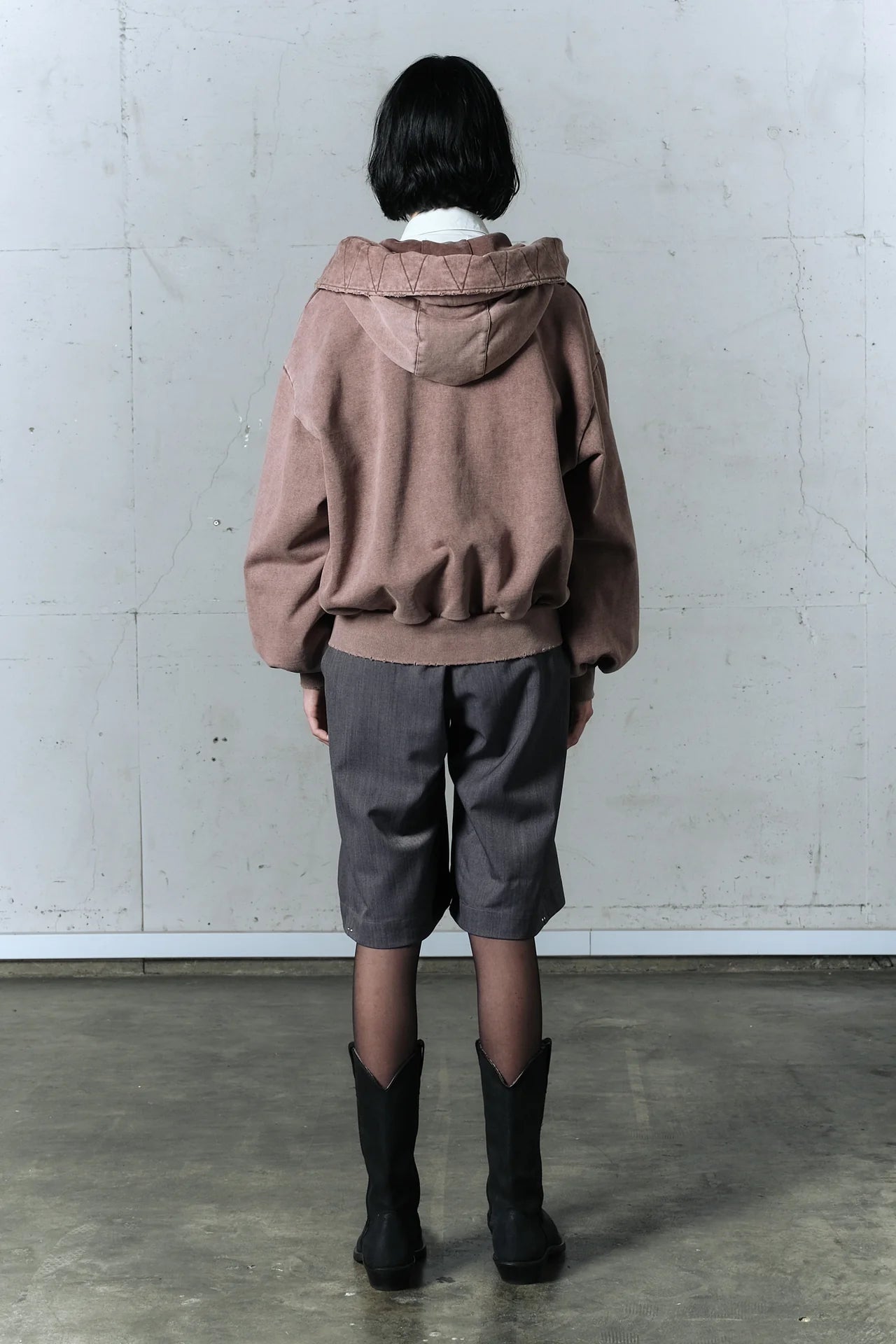 vintage fade tactical zip hoodie