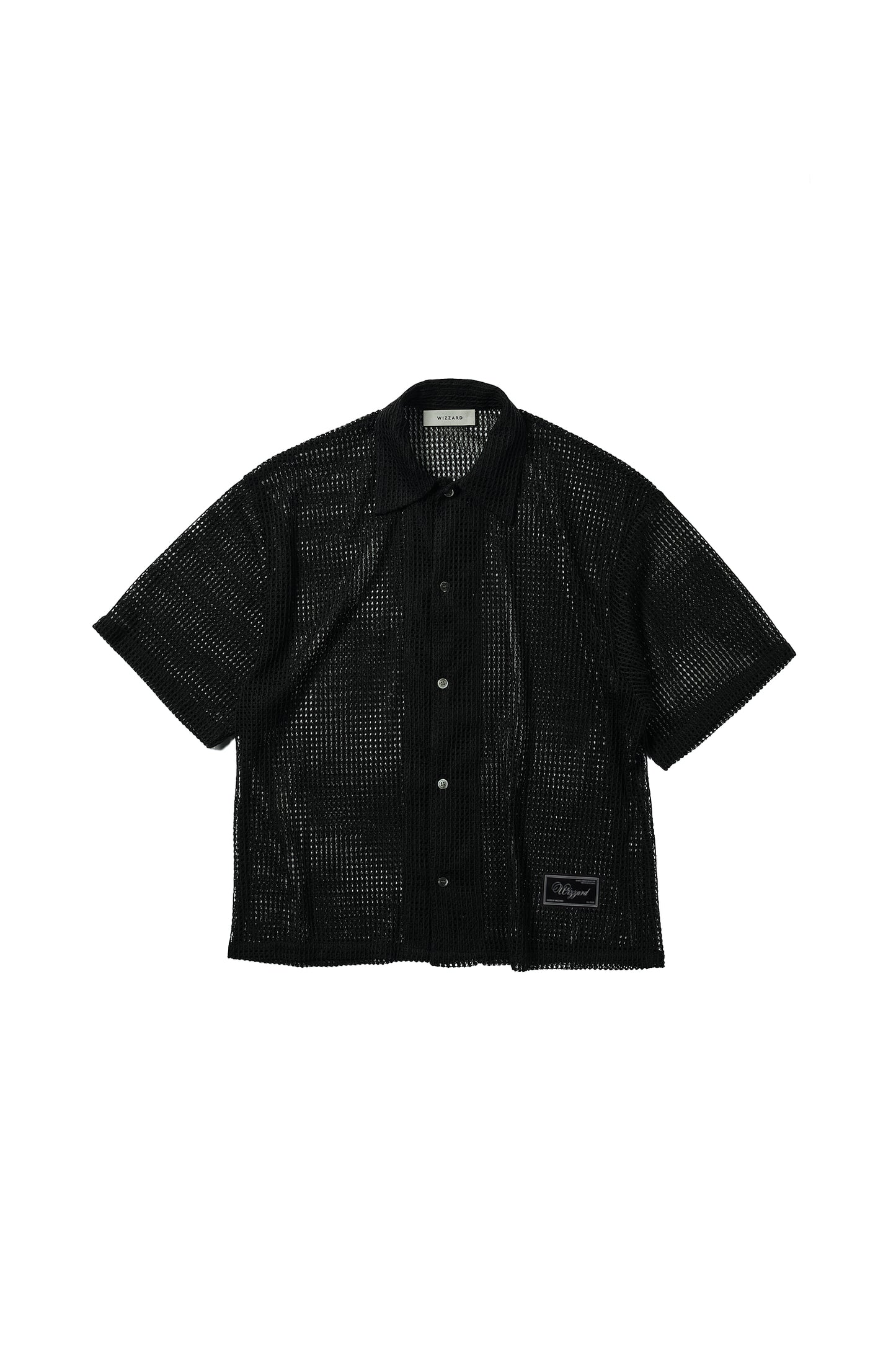 mesh fabric shirt