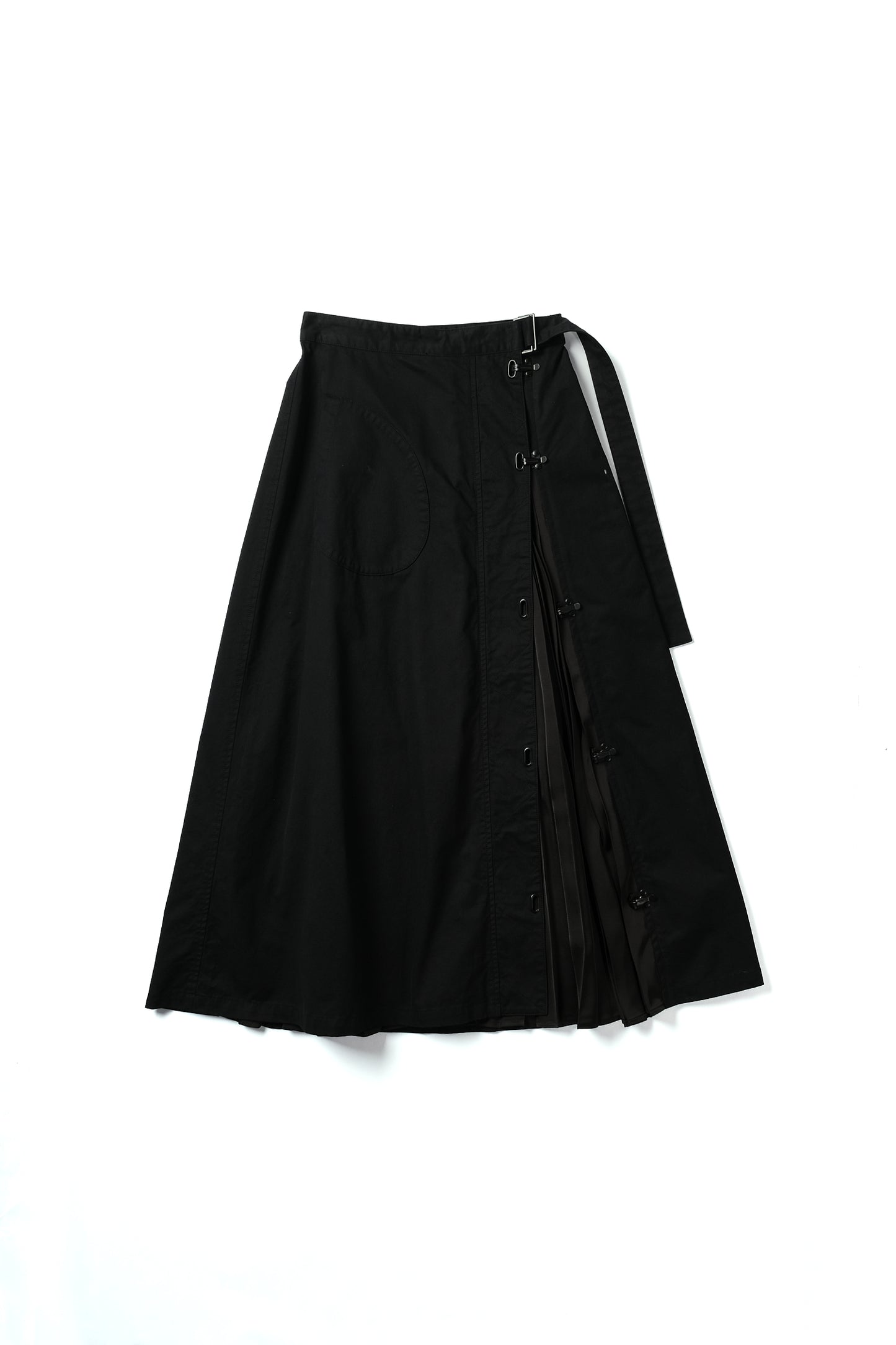 aging docking pleats skirt