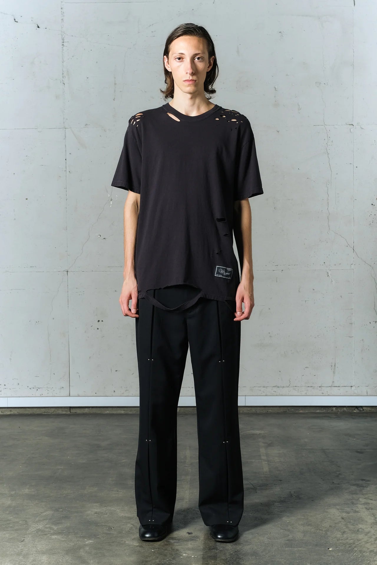damage dyed t-shirt