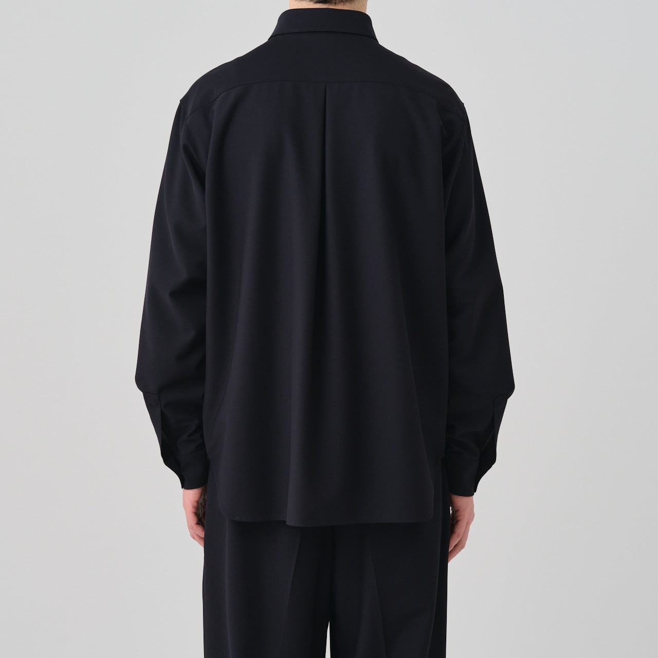 cupro twill balancircular® fly front zip shirt jacket