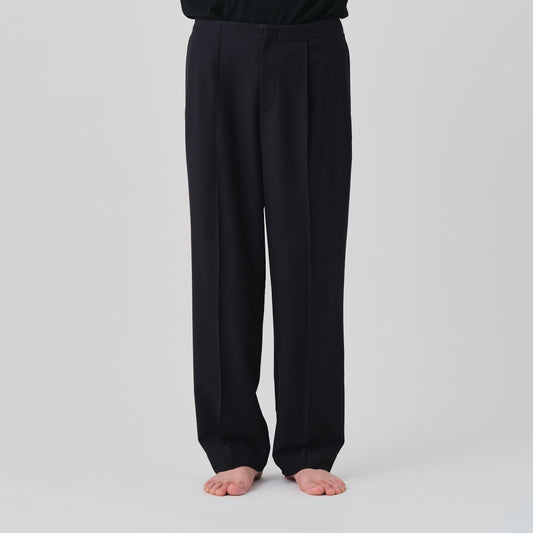 cupro twill balancircular® tuck tailored pants