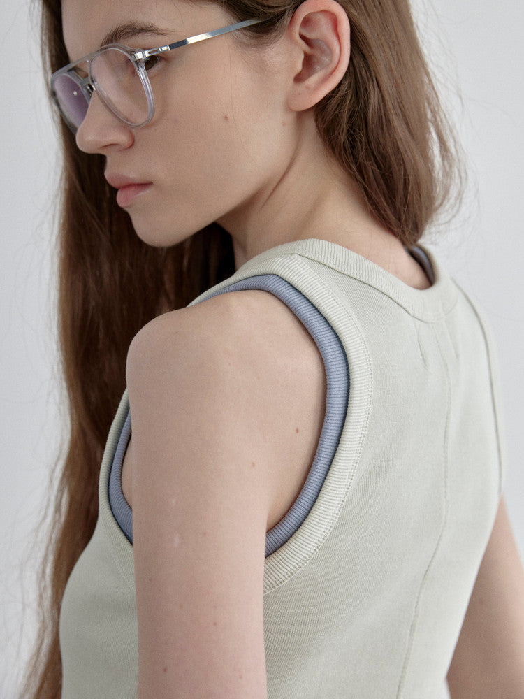 back accent custom tank top