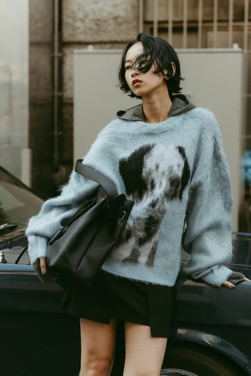 dalmatian shaggy knit(unisex)