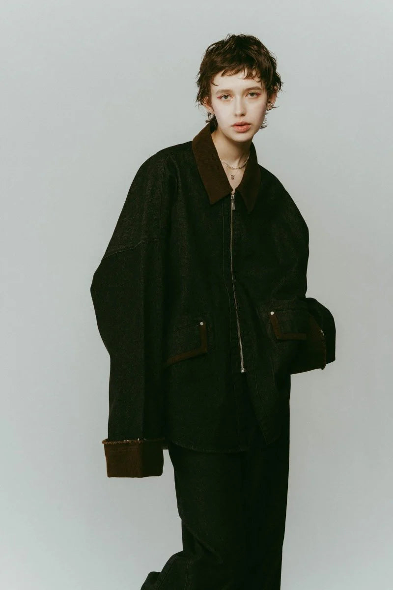 denim over shirt jacket(unisex)