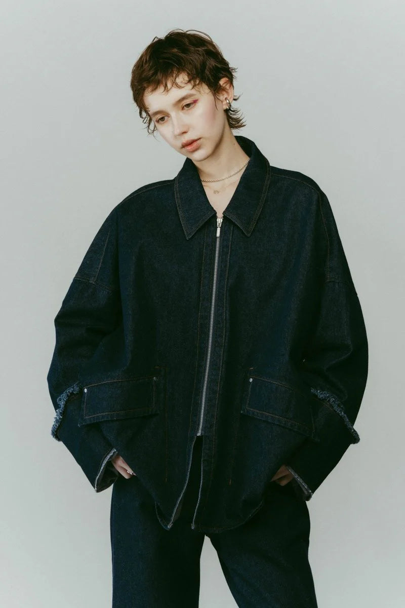 denim over shirt jacket(unisex)