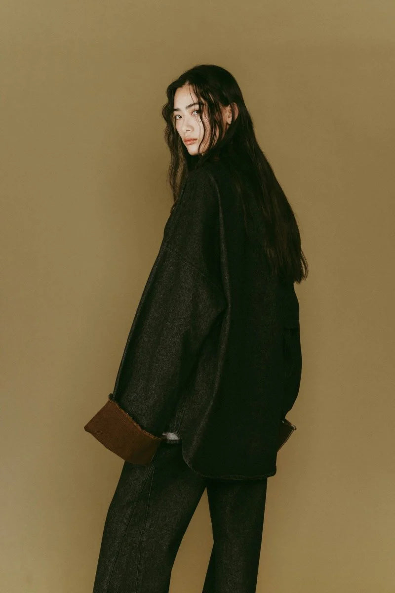denim over shirt jacket(unisex)