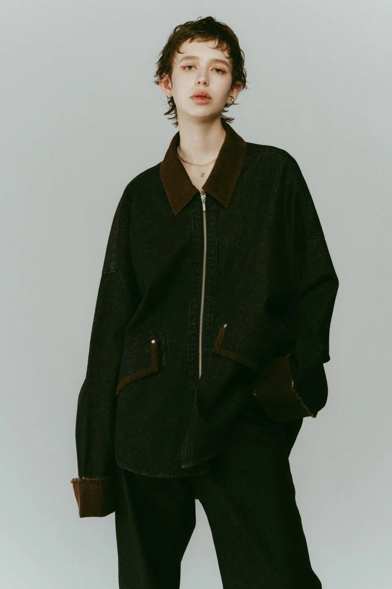 denim over shirt jacket(unisex)