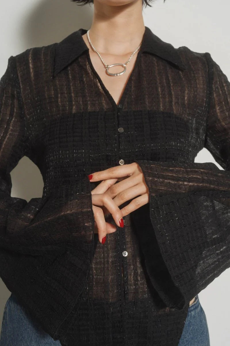 design sheer shirt