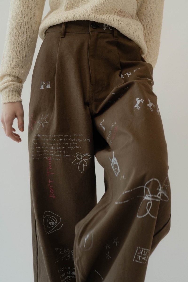 high waist tattoo pants(KotokaIzumi collab)