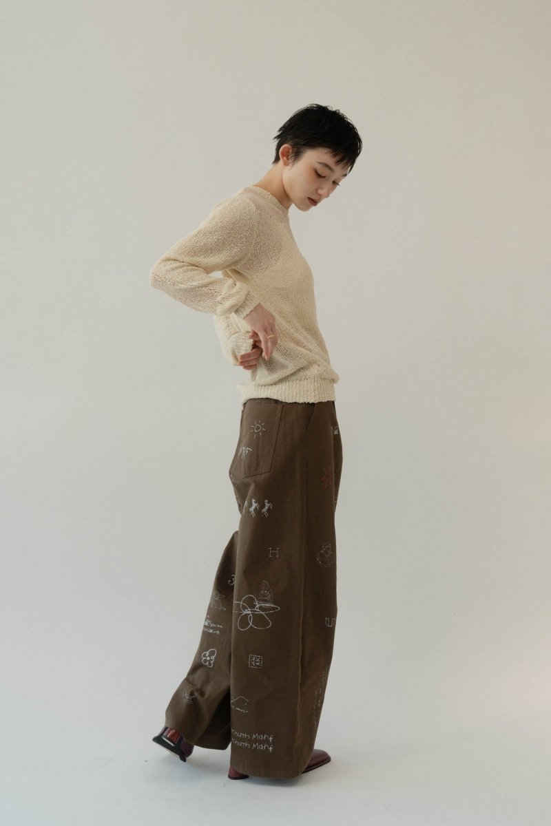 high waist tattoo pants(KotokaIzumi collab)