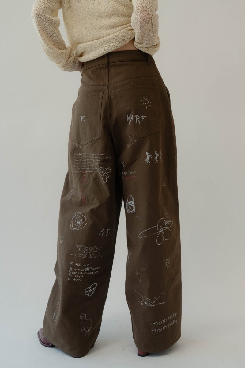 high waist tattoo pants(KotokaIzumi collab)
