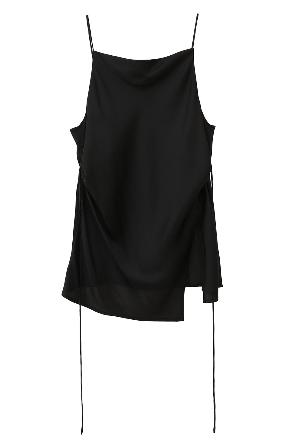 drape satin camisole tops