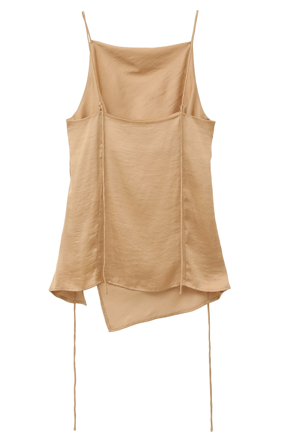 drape satin camisole tops