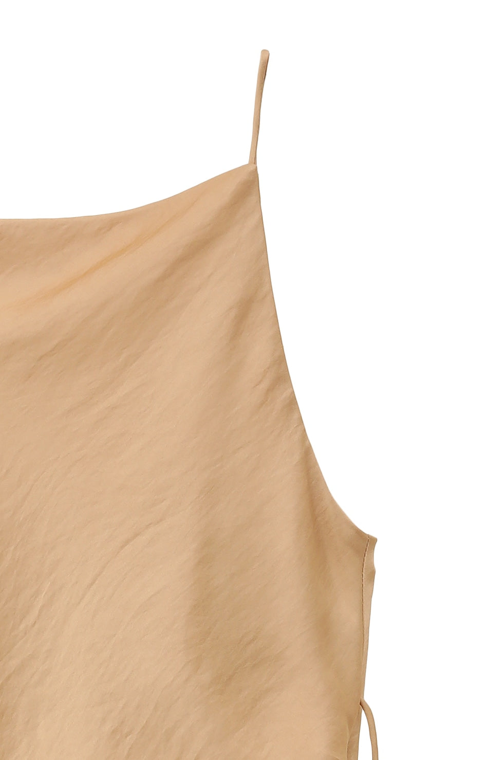 drape satin camisole tops