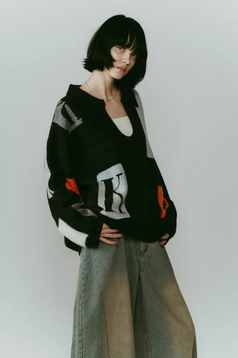 k design knit pullover(unisex)