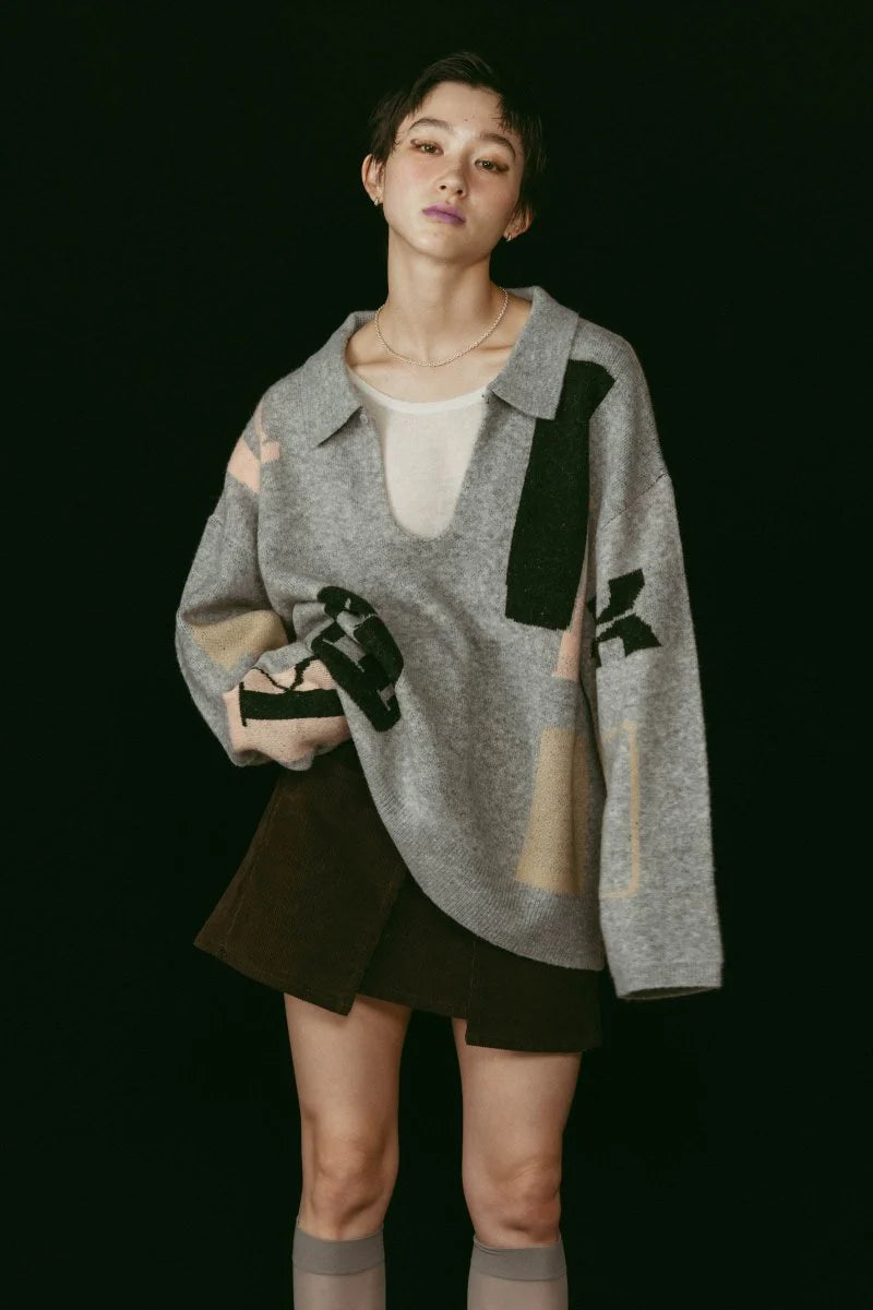 k design knit pullover(unisex)