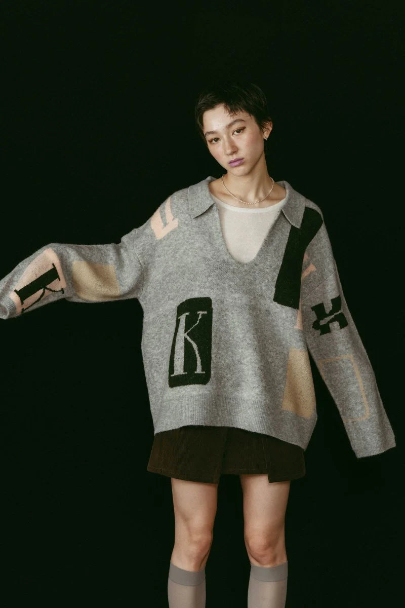 k design knit pullover(unisex)