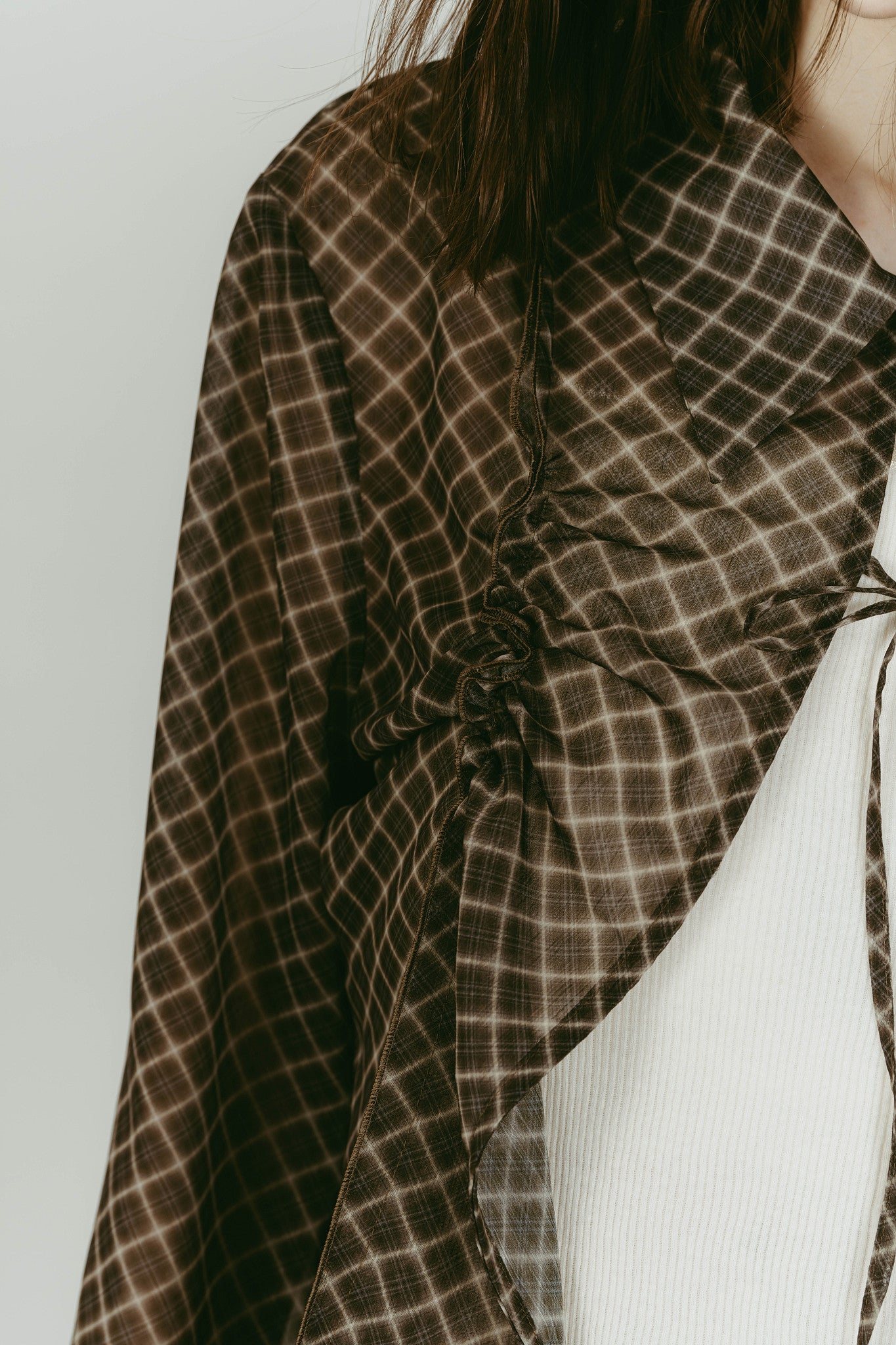 sheer collared blouse