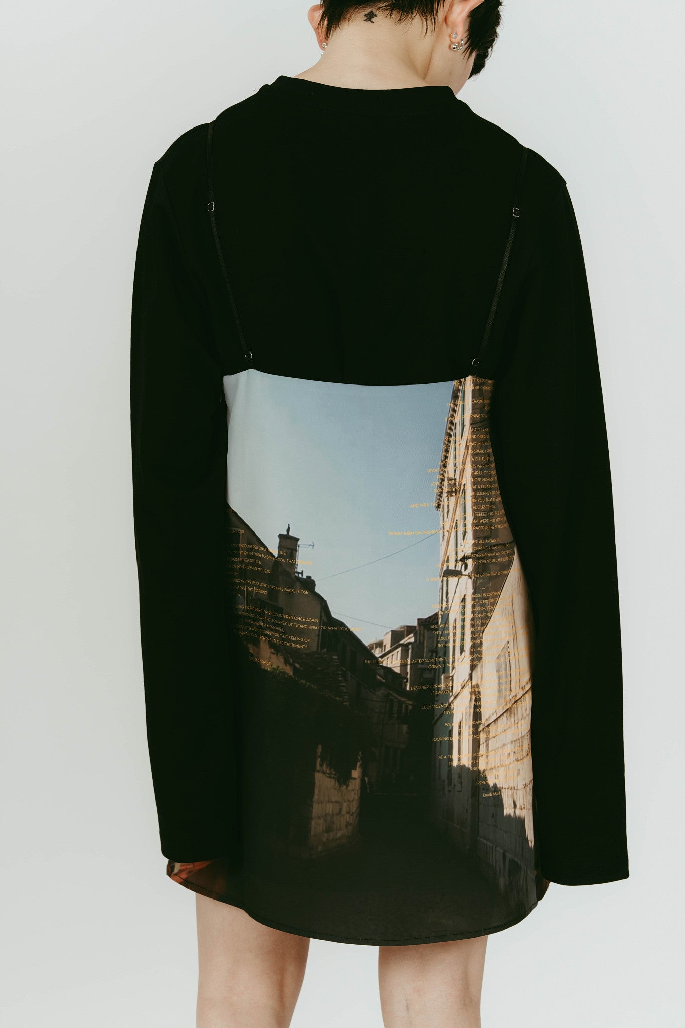 scenery print mini one piece