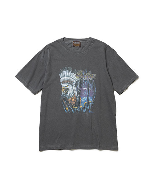 indian motorcycle collaboration / used print t-shirt type-b