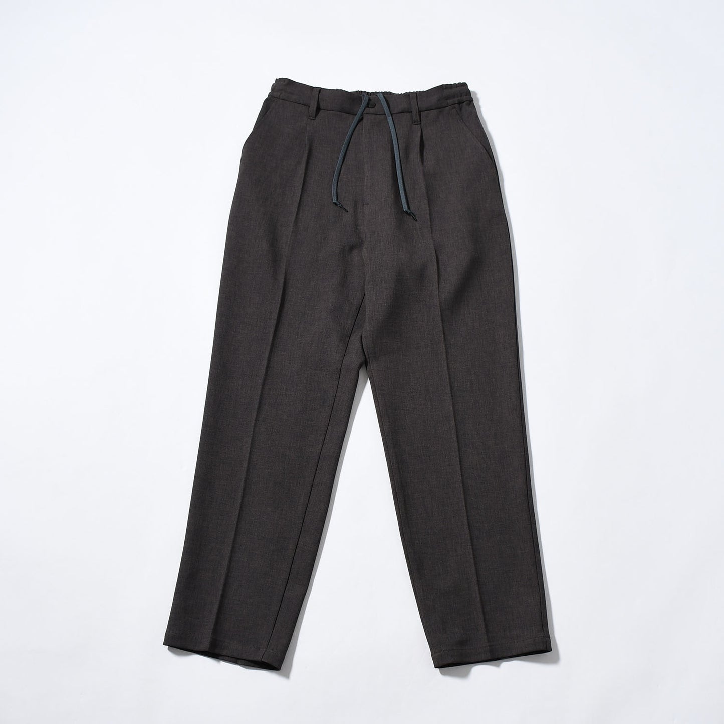 stretch twill one-tuck easy pants