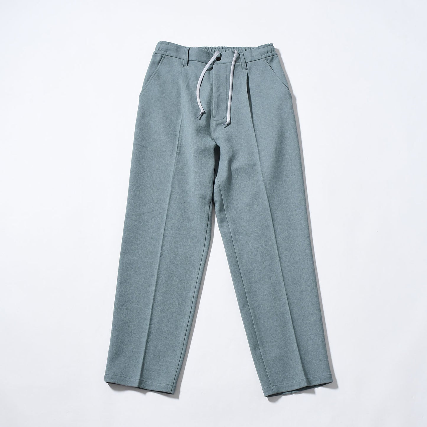 stretch twill one-tuck easy pants