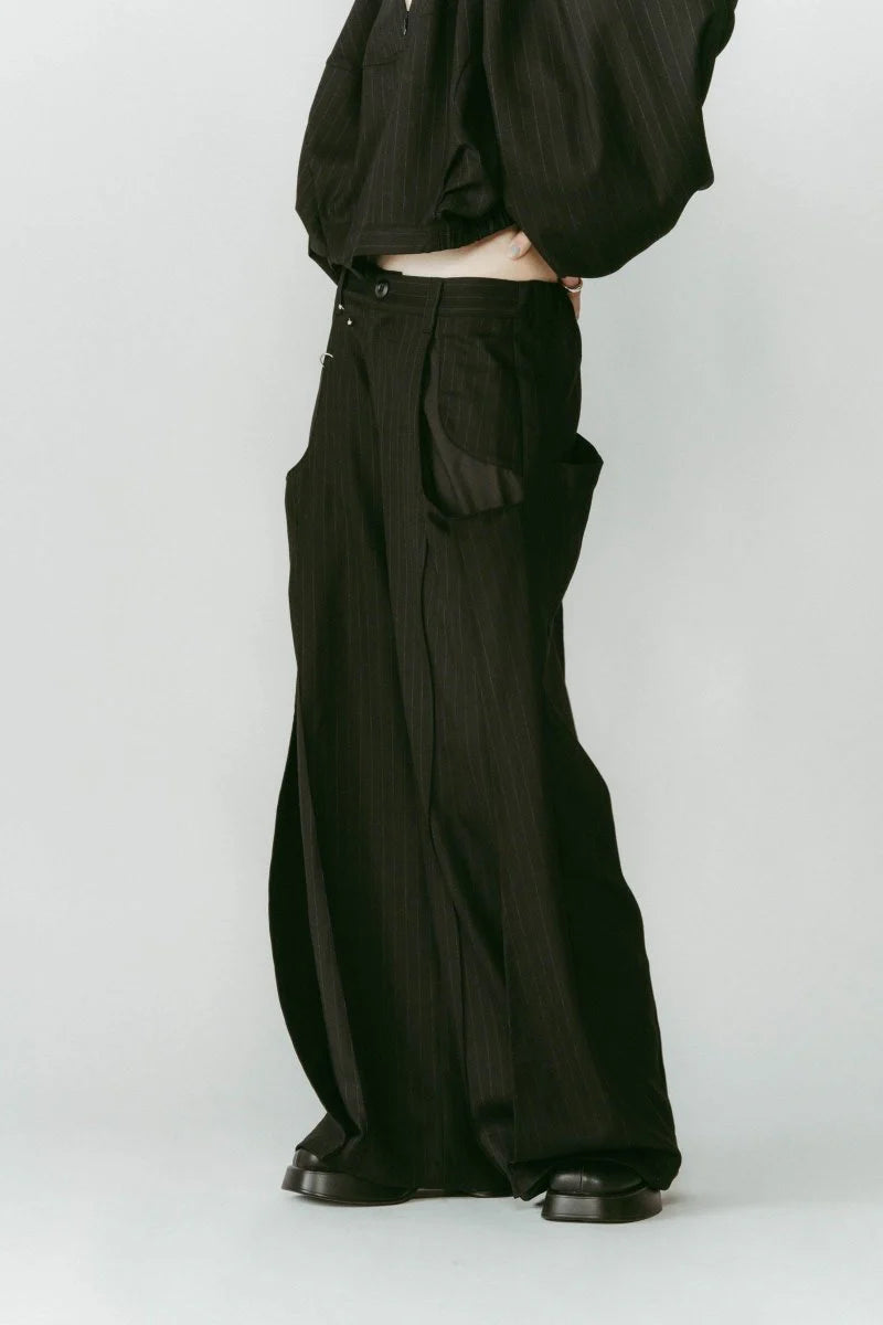 pierced drape pants(unisex)