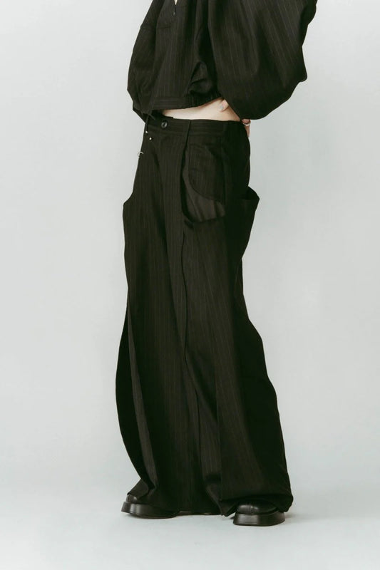 pierced drape pants(unisex)