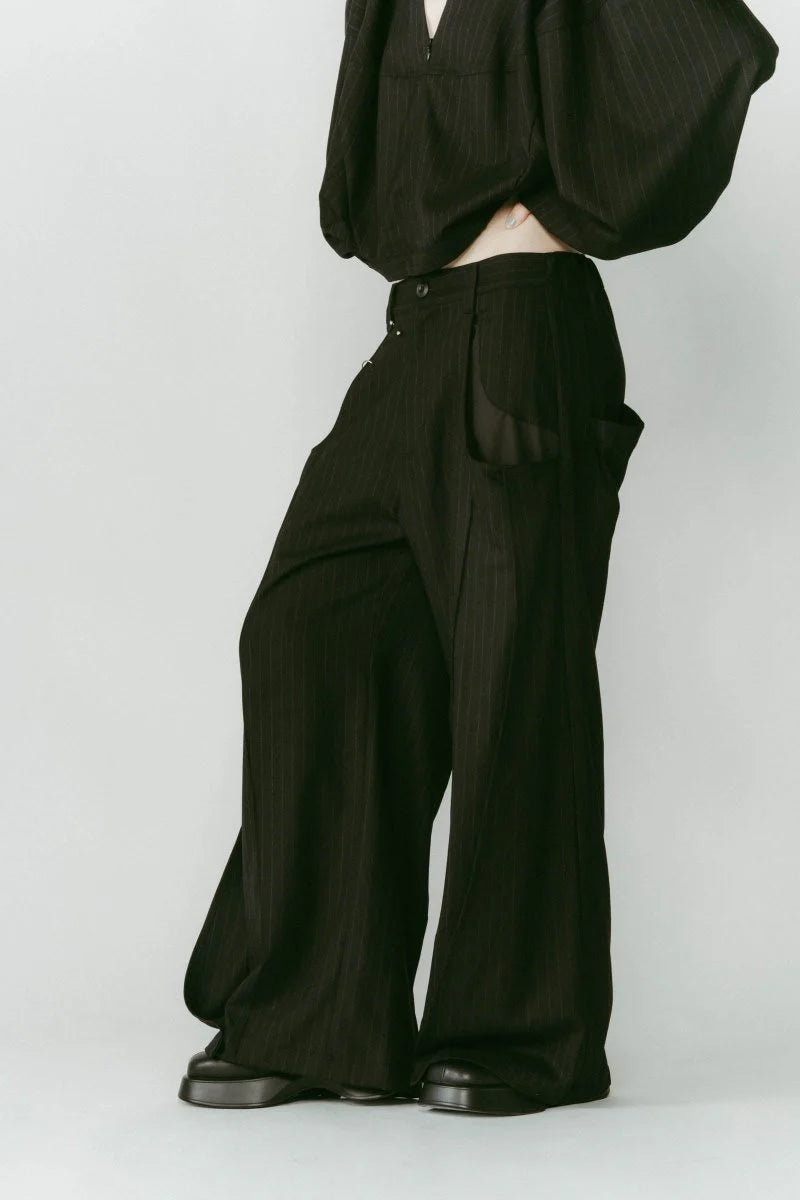 pierced drape pants(unisex)