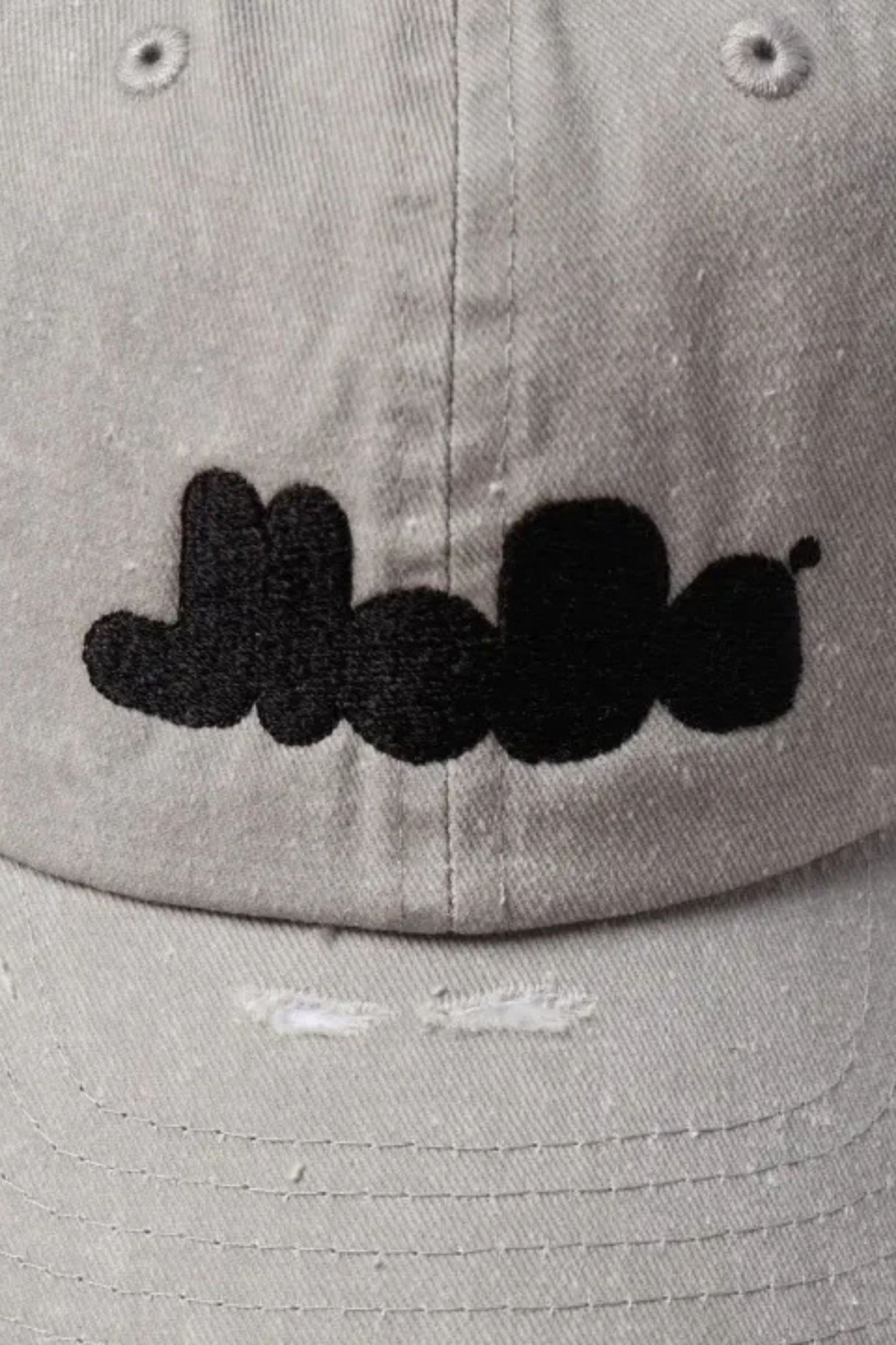 jieda logo damage dyed cap