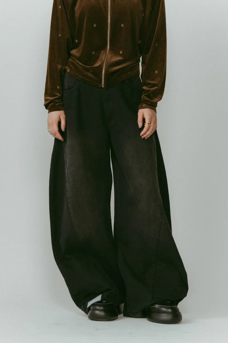 shirt wrap denim pants