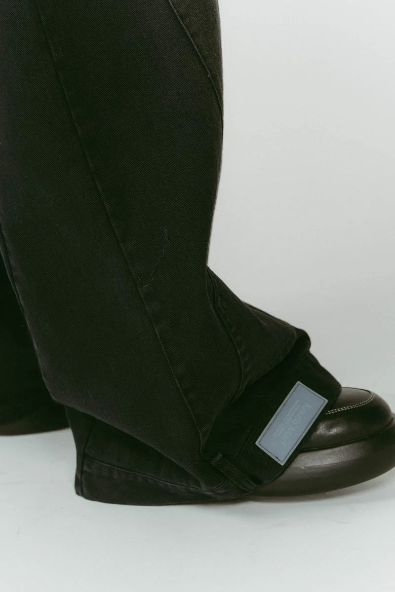 shirt wrap denim pants