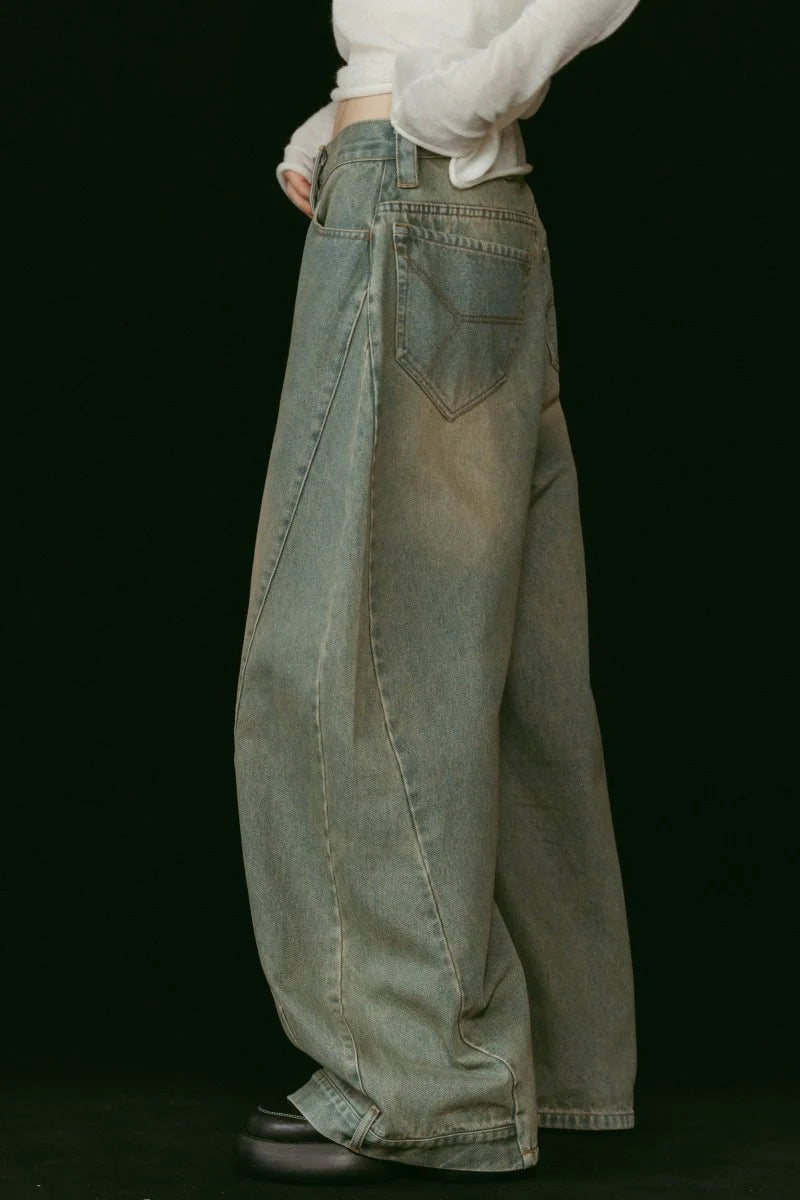 shirt wrap denim pants