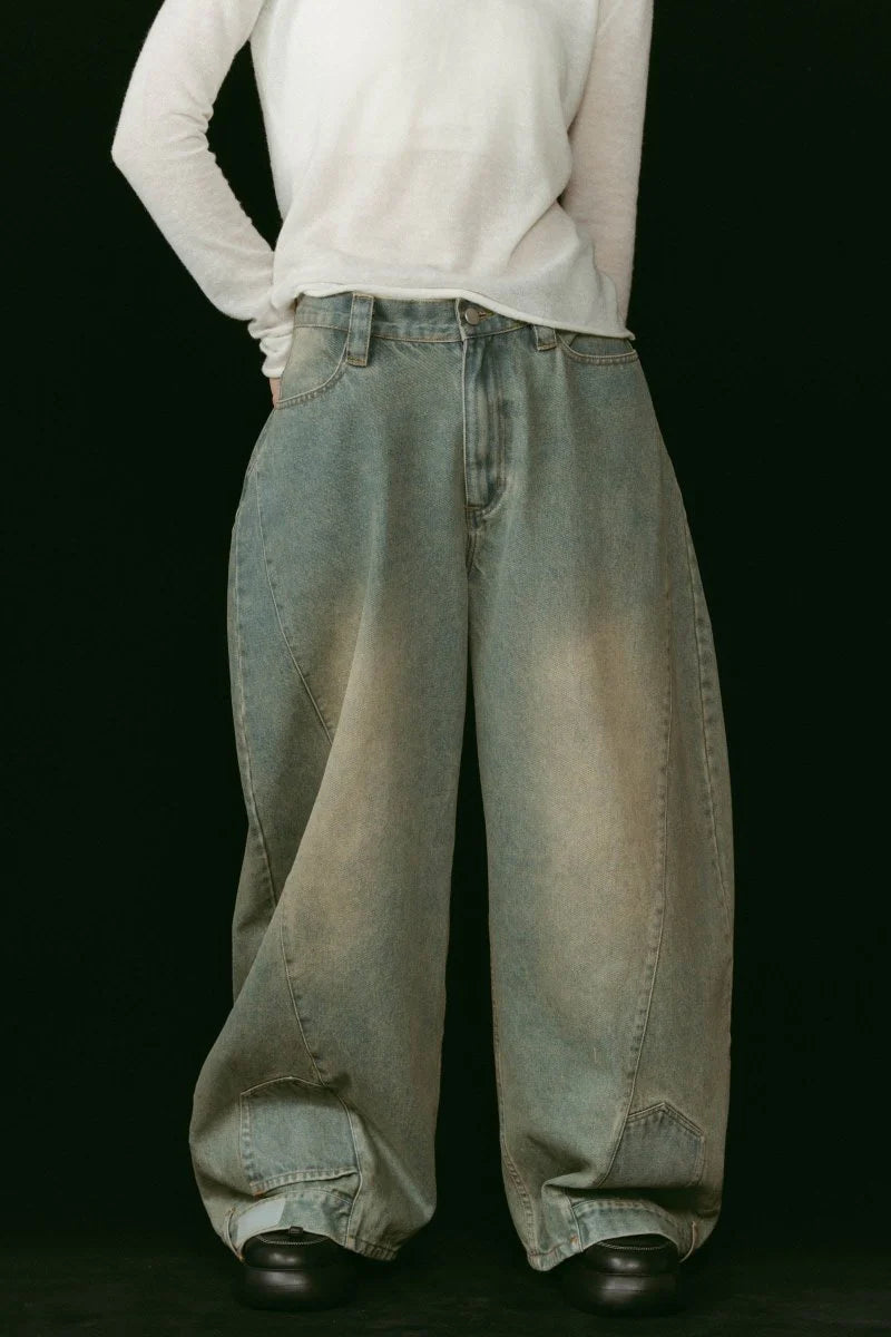 shirt wrap denim pants