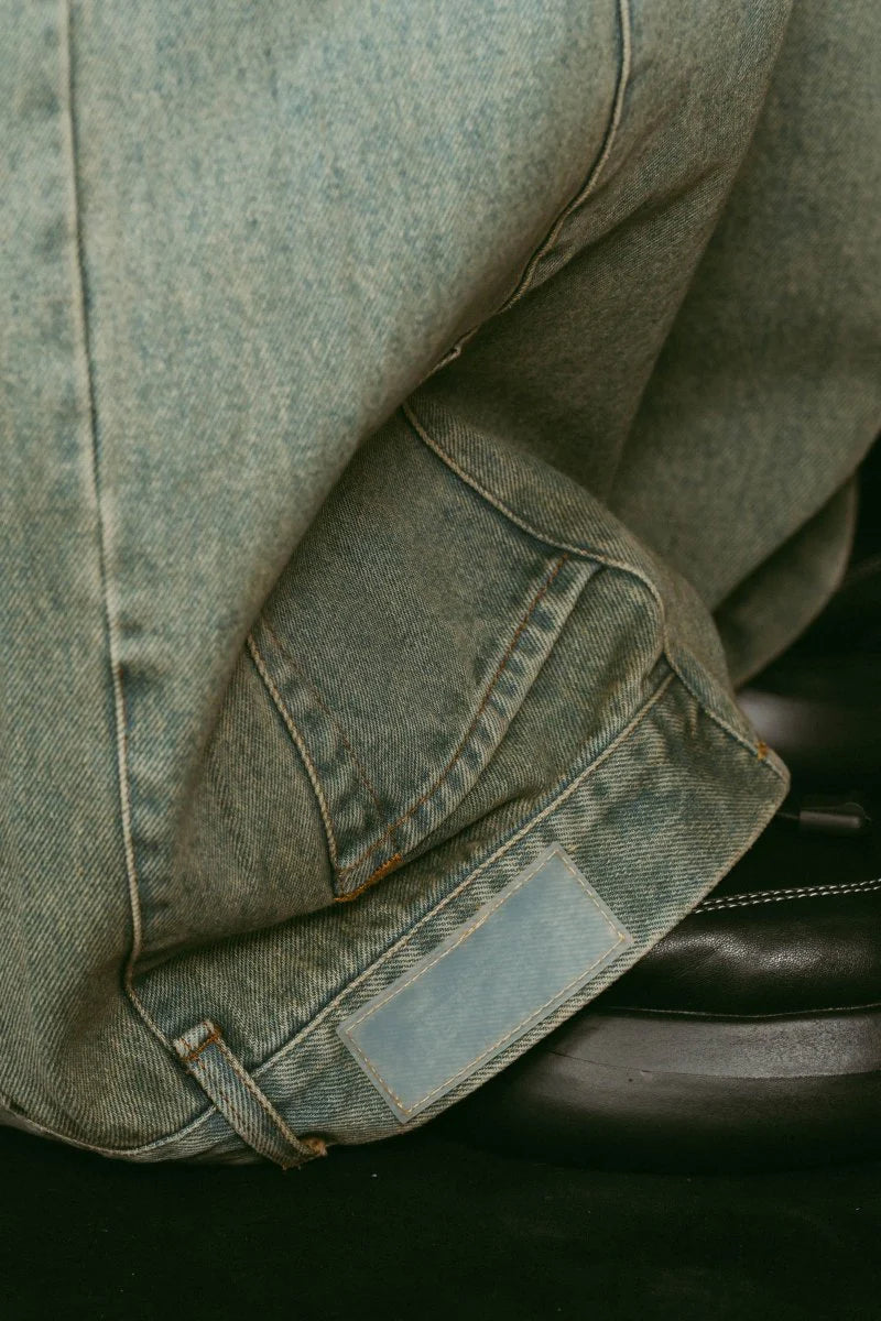 shirt wrap denim pants