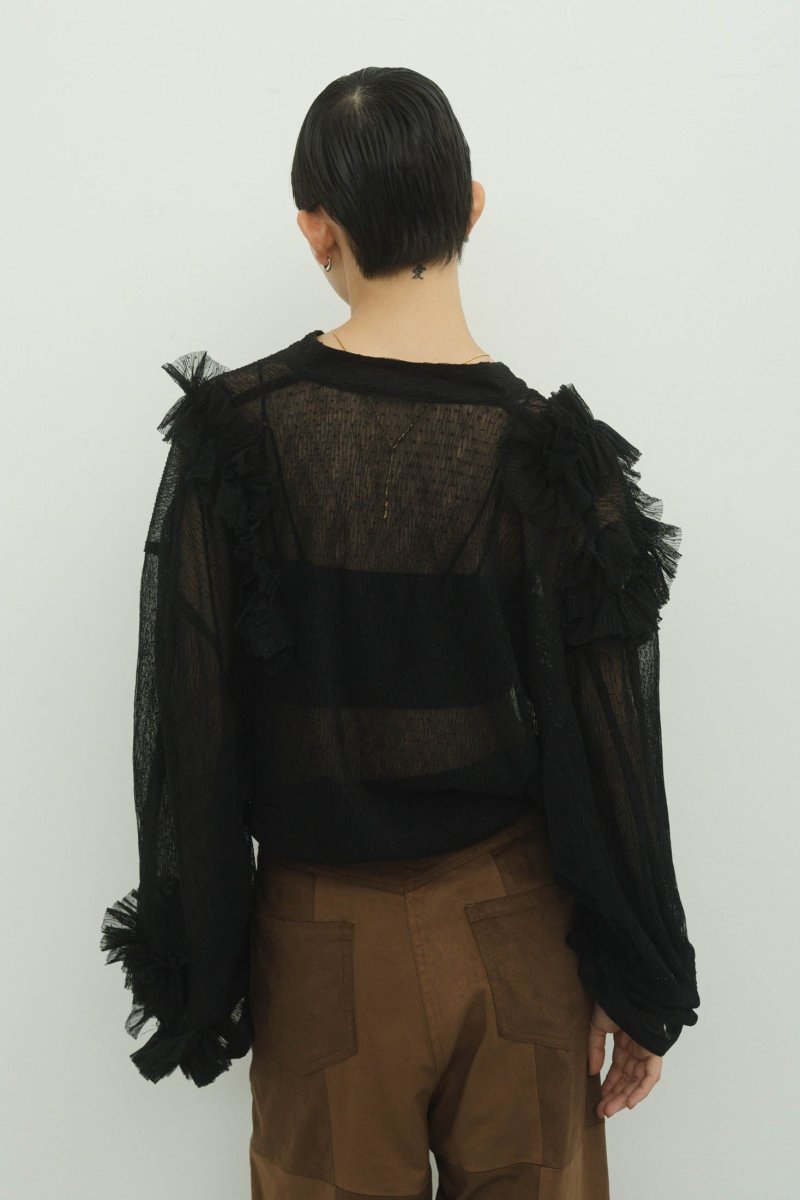 tulle design blouse