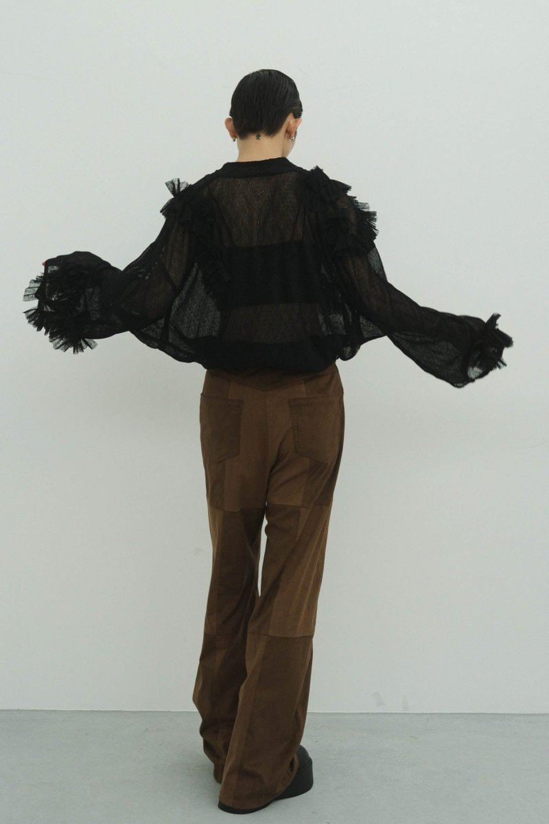 tulle design blouse